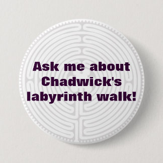labyrinth pinback button