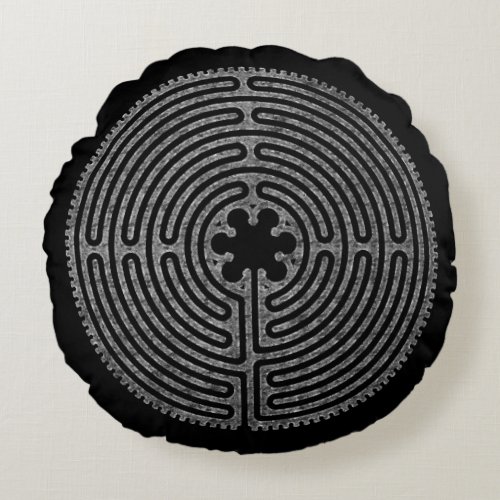 Labyrinth Round Pillow