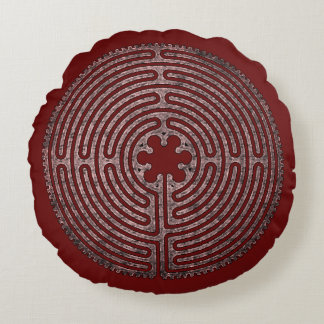 Labyrinth Round Pillow
