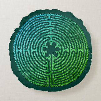 Labyrinth Round Pillow