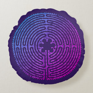 Labyrinth Round Pillow