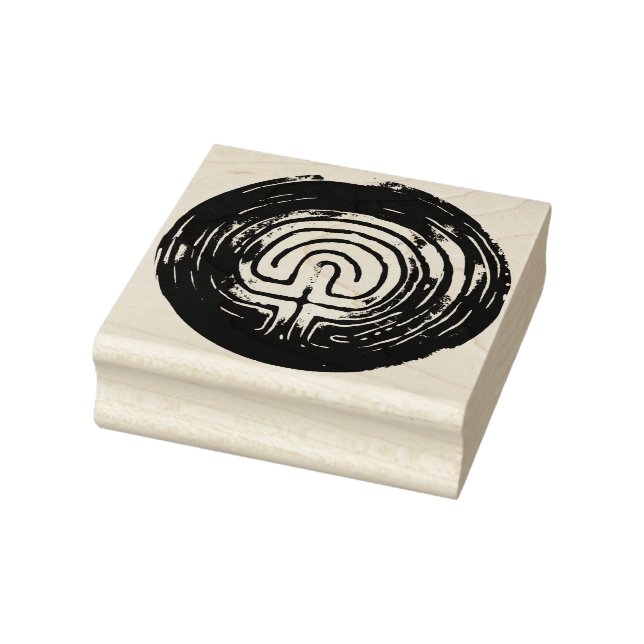 Labyrinth Symbol Rubber Stamp (Stamp)
