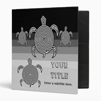 Labyrinth Turtle Customizable Art Binder