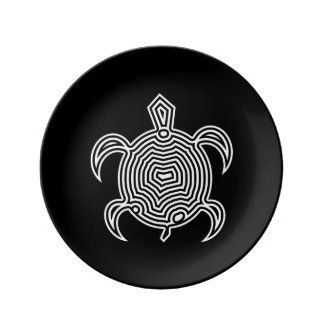 Labyrinth Turtle Porcelain Plates
