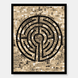 LABYRINTH V 11x14 Foam Board - Black