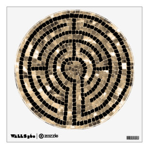 LABYRINTH V 12x12 Circle Decal