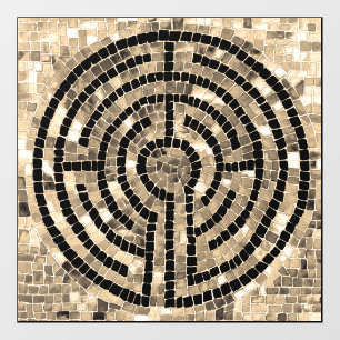 LABYRINTH V 12x12 Window Cling