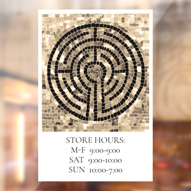 LABYRINTH V 12x18 Window Cling +Text  (Sheet 2)