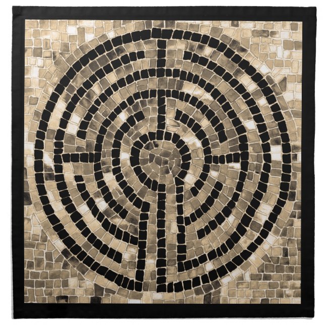 LABYRINTH V 20"x20" Cloth Dinner Napkin (Front)