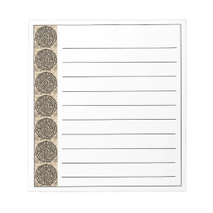 LABYRINTH V 5.5"x6" Notepad + Lines