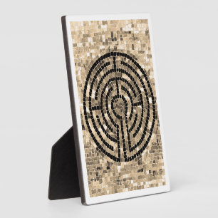 LABYRINTH V 5x7 Plaque with Easel - White