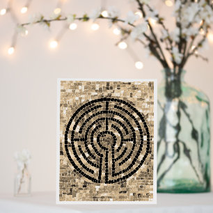 LABYRINTH V 8x10 Foam Board - White