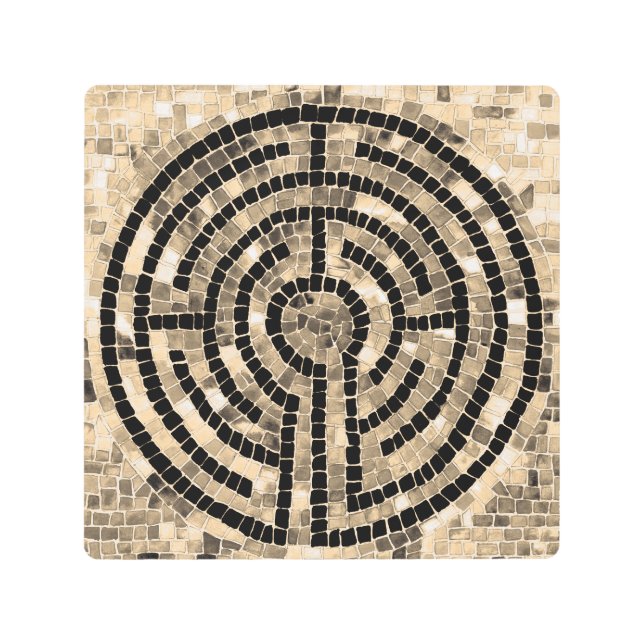 LABYRINTH V 8x8 Metal Wall Art (Front)