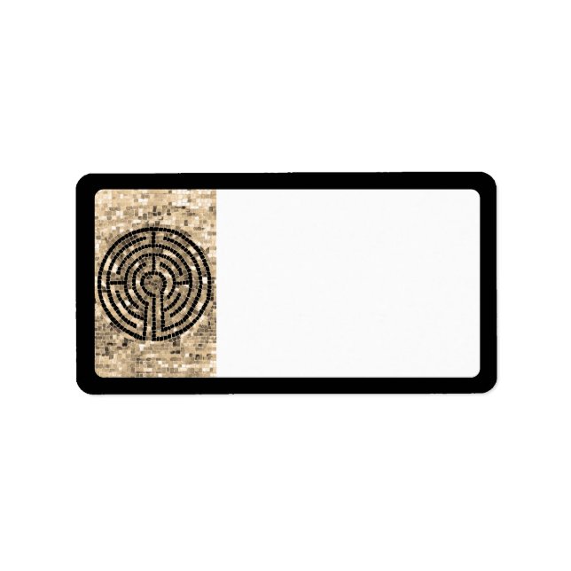 LABYRINTH V Address Labels - Black (Front)