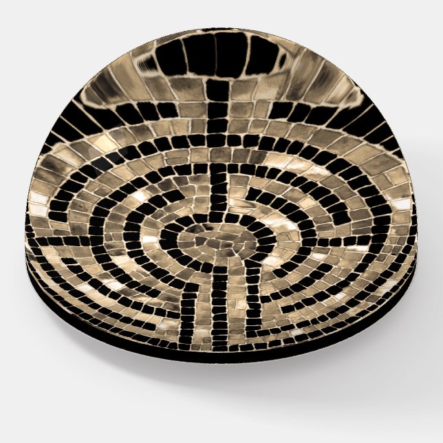 LABYRINTH V Dome Paperweight (Angled)
