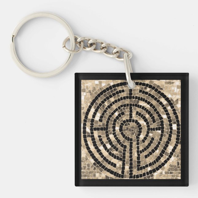 LABYRINTH V Square Acrylic Keychain  (Front)