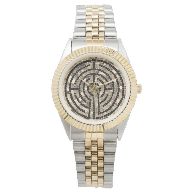 LABYRINTH V Two-Tone Bracelet Watch (Front)