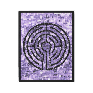 LABYRINTH VI 11x14 Metal Wall Art - Black