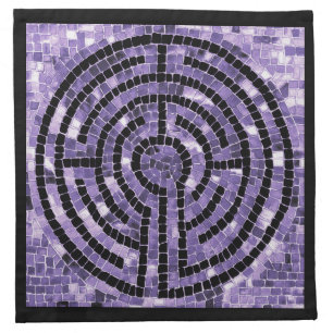 LABYRINTH VI 12"x12" Cloth Cocktail Napkin