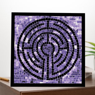 LABYRINTH VI 12x12 Foam Board - Black