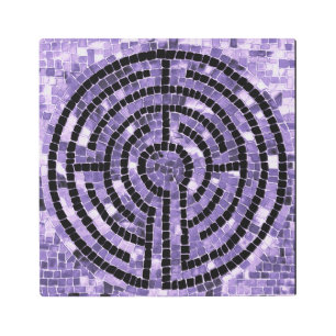 LABYRINTH VI 12x12 Metal Wall Art