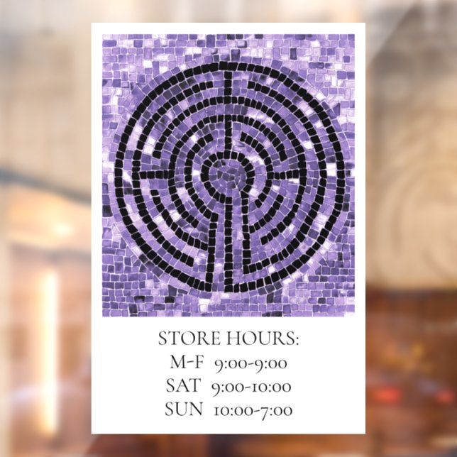 LABYRINTH VI 12x18 Window Cling +Text  (Sheet 2)