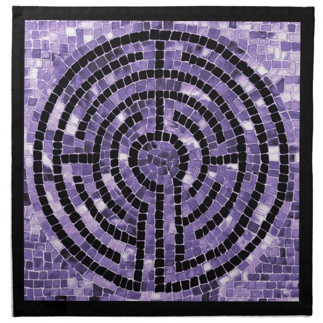 LABYRINTH VI 20"x20" Cloth Dinner Napkin (Front)