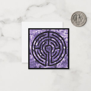 LABYRINTH VI 2.5" Square Flat Card / Black