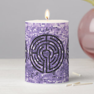 LABYRINTH VI 3x4 Pillar Candle