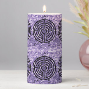 LABYRINTH VI 3x6 Pillar Candle