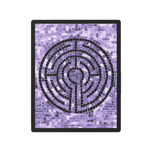 LABYRINTH VI 8x10 Metal Wall Art - Black (Front)
