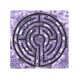 LABYRINTH VI 8x8 Metal Wall Art