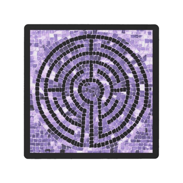 LABYRINTH VI 8x8 Metal Wall Art - Black (Front)