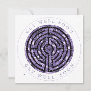 LABYRINTH VI Square Flat Get Well Card