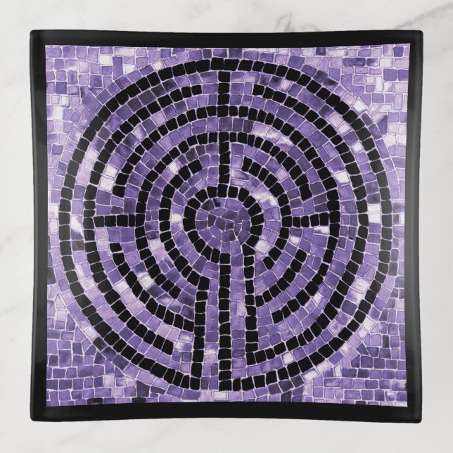 LABYRINTH VI Square Trinket Tray (Front)