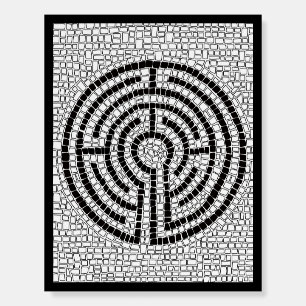LABYRINTH VII 11x14 Foam Board - Black
