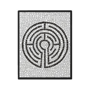 LABYRINTH VII 11x14 Metal Wall Art - Black
