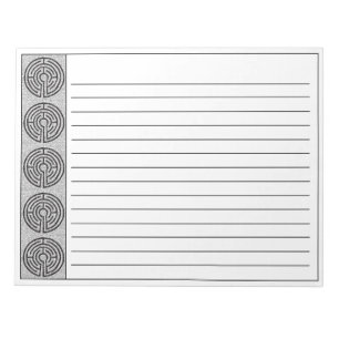 LABYRINTH VII 11x8.5 Notepad + Lines