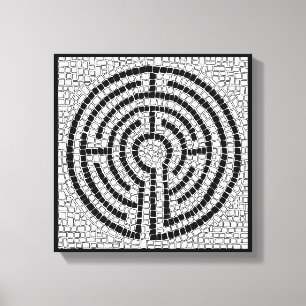 LABYRINTH VII 12x12 Wrapped Canvas (1.5" Deep) Print