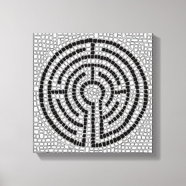 LABYRINTH VII 12x12 Wrapped Canvas (.75" Deep) Print (Front)