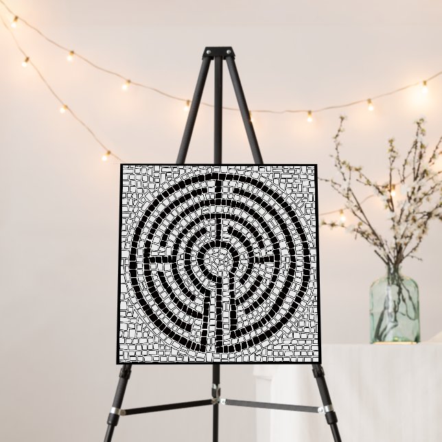 LABYRINTH VII 18x18 Foam Board  (In Situ (Stand))