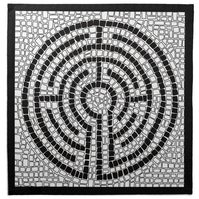 LABYRINTH VII 20"x20" Cloth Dinner Napkin (Front)