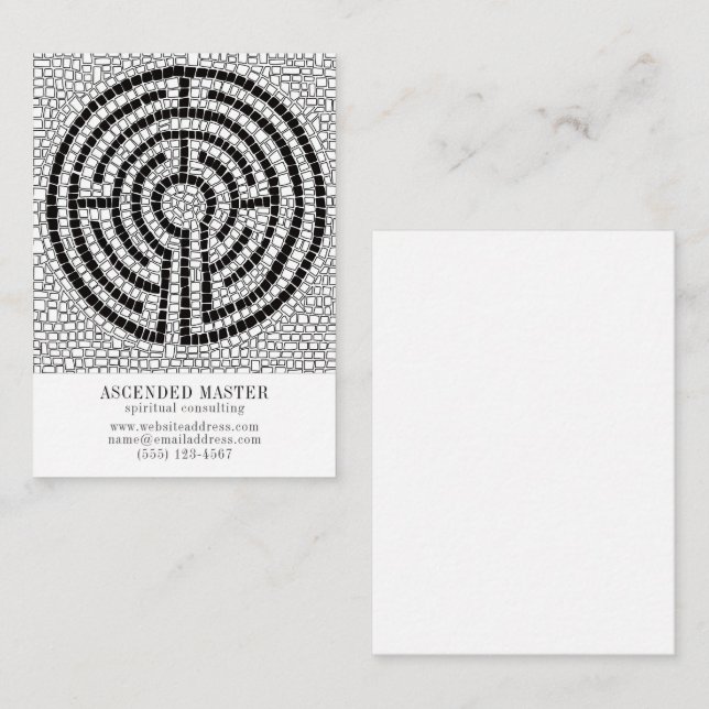 LABYRINTH VII 3.5x2.5 Business Card  (Front/Back)