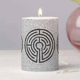LABYRINTH VII 3x4 Pillar Candle