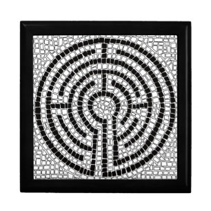 LABYRINTH VII 7" Square Wooden Keepsake Box