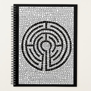 LABYRINTH VII 8.5x11 Planner / Black