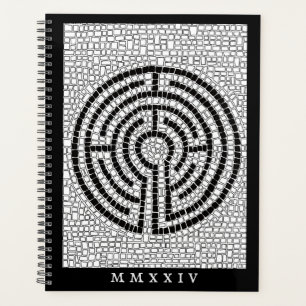 LABYRINTH VII 8.5x11 Planner + Text / Black