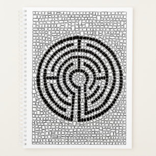 LABYRINTH VII 8.5x11 Planner / White