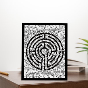 LABYRINTH VII 8x10 Foam Board - Black