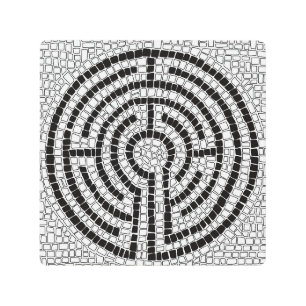 LABYRINTH VII 8x8 Metal Wall Art